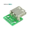 Module convertisseur USB femelle Type A vers DIP 2.54MM, 5 pièces, adaptateur de carte PCB pour Arduino ► Photo 3/6