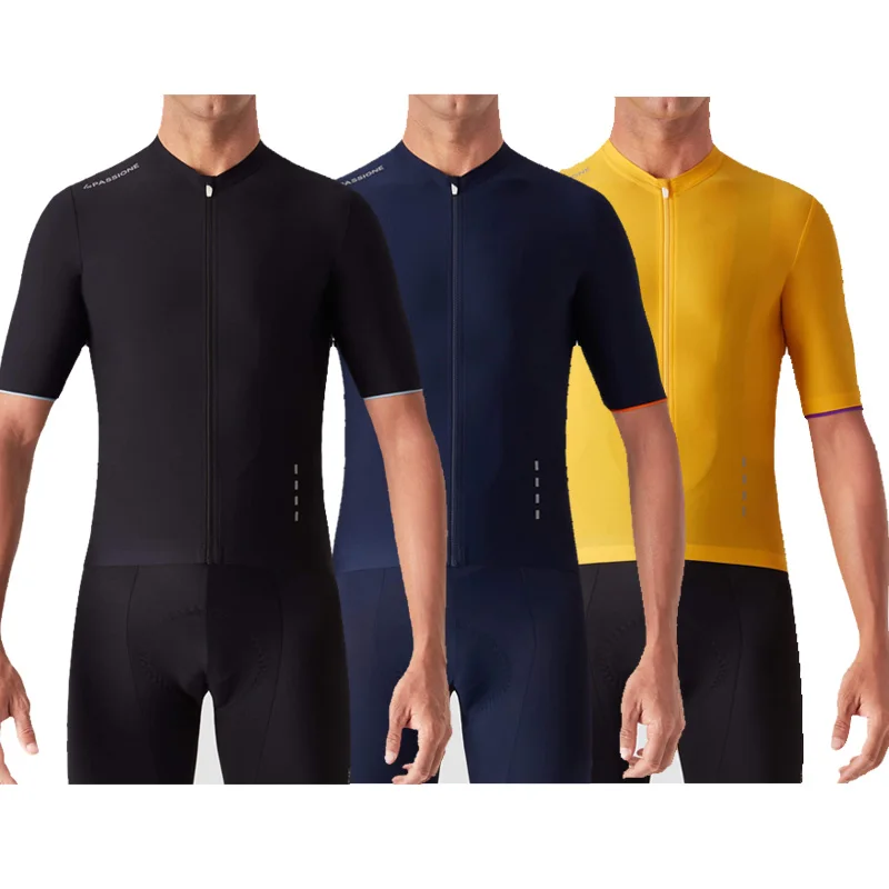 Best Classic ALL Black Italy Miti fabric Mens PRO TEAM AERO Race Cycling Jersey Road Mtb Short Sleeve Bicycle Shirt bike gear 2019