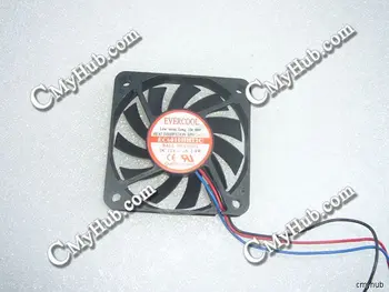 

Genuine For EVERCOOL EC6010HH12C DC12V 0.2A 2.4W 3pin 3wire 6010 60X60X10MM Cooling Fan