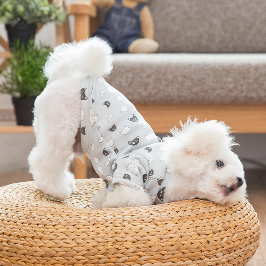 

Cute Dog Clothes Winter Poodle Four Legs Teddy Bichon Clothes Puppy Clothes Hoodie Dog Autumn Ropa De Perrito Pet Costume 50WY29