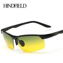 HINDFIELD брендовые алюминиевые солнечные очки ночного видения мужские Поляризованные спортивные солнцезащитные очки винтажные очки высокого качества мужские очки