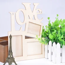 Любовь деревянная фоторамка белая база для картины «сделай сам» рамка Искусство Декор любовь фоторамка