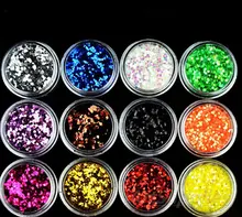 12 pots in 1 NAIL ART 1mm Hexagonal Acrylic Nail Art Glitter powder set for Crafts & Nails DIY Decoration 12 pots in 1 NAIL ART 1mm Hexagonal Acrylic Nail Art Glitter powder set for Crafts & Nails DIY Decoration