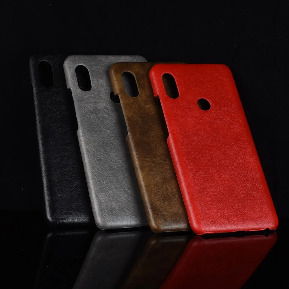 For Xiaomi Redmi Note 5 Pro Case Note5 PU Leather Litchi pattern Cover Global Version Phone | Мобильные телефоны и
