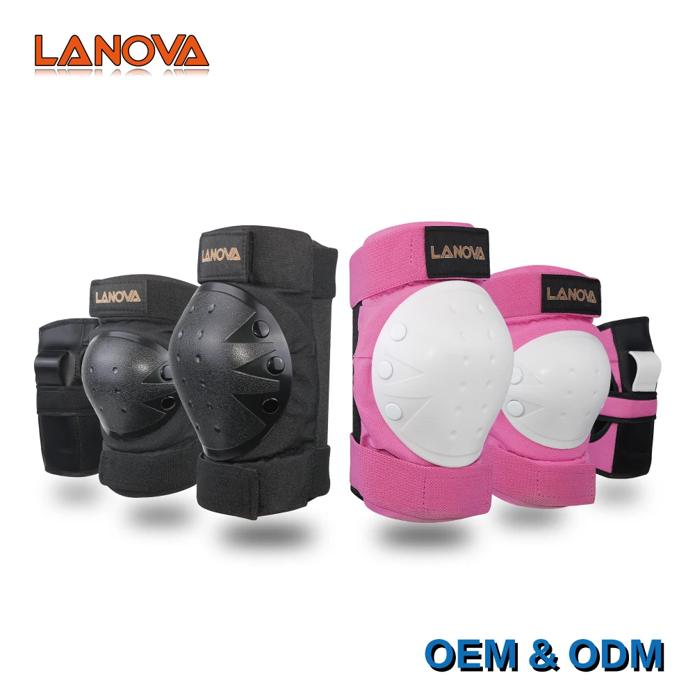 Lanova الكبار/الطفل منصات الركبة الكوع وسادات الحرس المعصم 3 في 1 التزلج واقية تعيين ل مضمنة الأسطوانة التزلج