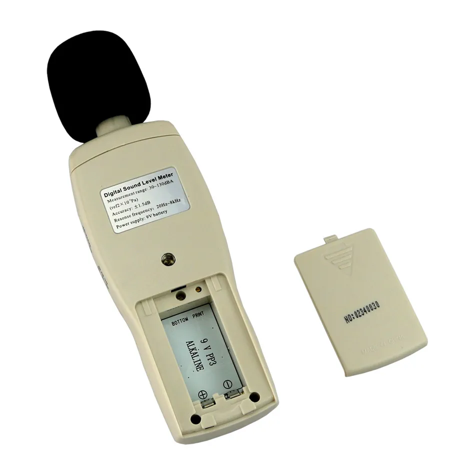 Цифровой шумомер/Уровень звукового давления 30-130 дБА 35 ~ 130 DBC Шум метр as824 с переноски