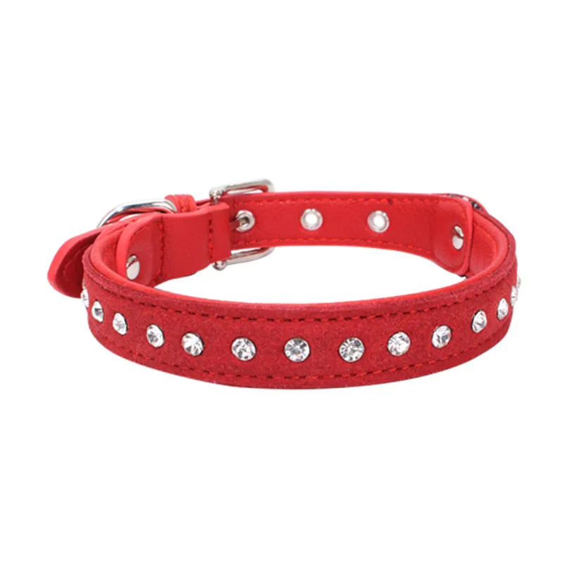 Fashion Cute collar for cats Exquisite Adjustable Diamond Dog Puppy Collars Accessories pet Product Leash and Harnesses A14 (11)