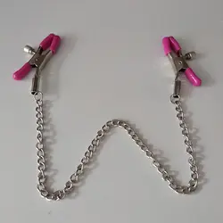 Для женщин металлической цепью зажимы для сосков Секс-рабыней сосков Зажим Нержавеющая сталь БДСМ игрушки Фетиш эротические