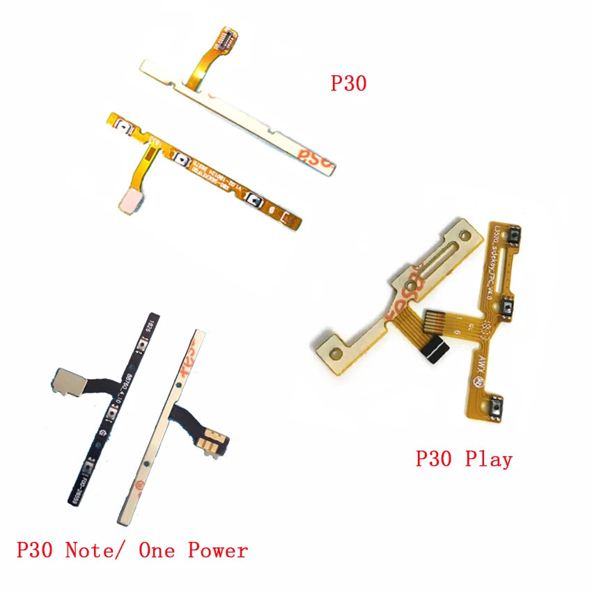 

20pcs For Motorola MOTO One P30 Play / One Power P30 Note / P30 Power On Off Volume Switch Side Button Key Flex Cable Parts