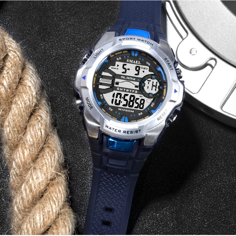 Цифровые наручные часы в стиле милитари SMAEL Cool S Shock Relojes Hombre повседневные