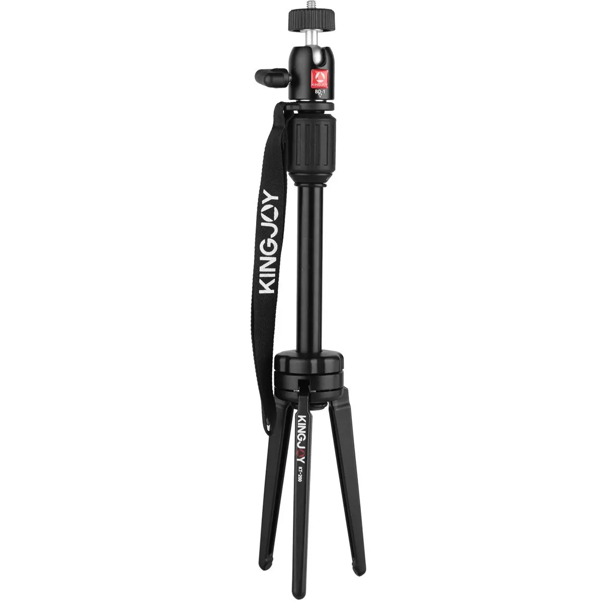 

KINGJOY Portable Aluminum Alloy Mini Video Tabletop Tripod with Swivel Ball Head for GoPro Hero 4/3+/3, Smartphones, and Most