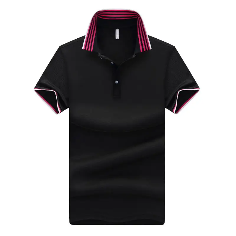 

2019 Solid Color Mens POLO Shirts Brand Cotton Short Sleeve Breathable Camisas Polo Summer Male Polo Shirt