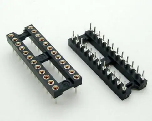 10 шт. 24-контактный Круглый адаптер DIP IC узкий шаг 2 54 мм соединительный резистор |