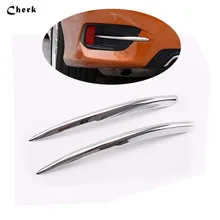 For Honda Civic 2016 2017 ABS Chrome Rear Fog Light Eyelid Eyebrow Cover Trim Exterior Protective