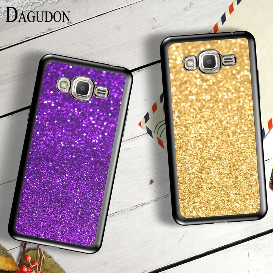 

DAGUDON TPU Soft Mobile Phone Cases For Samsung Galaxy Grand Prime G530 G530h G531 G531H Silicone Bling Glitter Case cover G531H