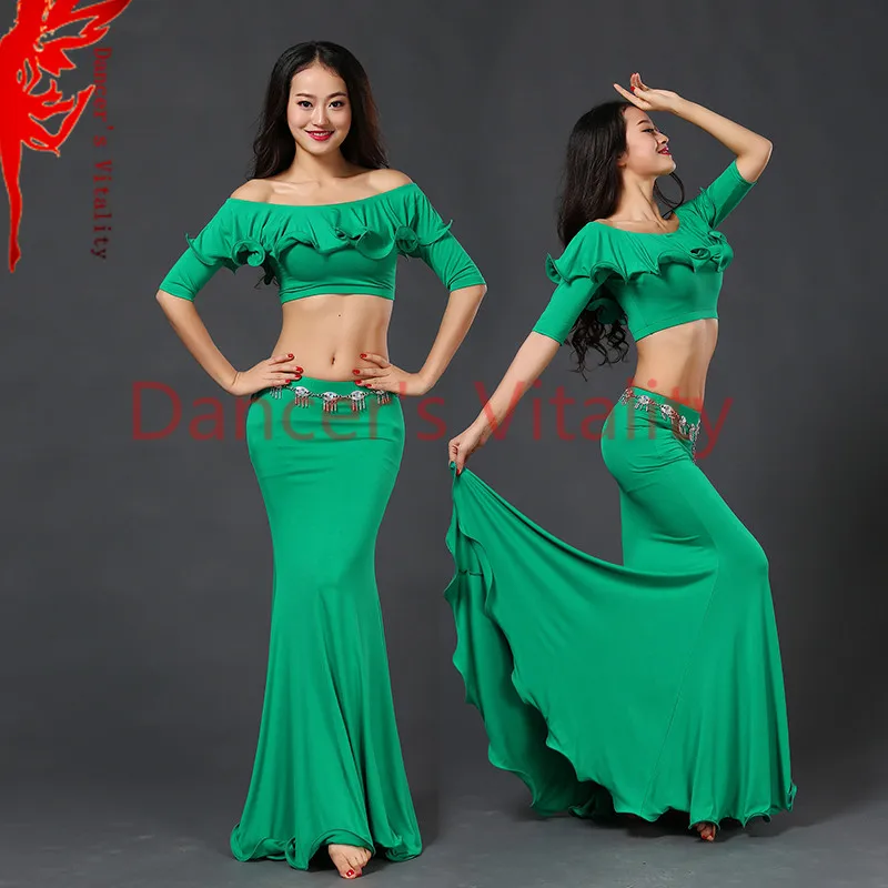 Women belly dance clothes lady belly dance Practice clothing modal top