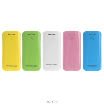 

2017 DIY Power Bank Case 2x 18650 Battery Charger External Box With LED Flashlight