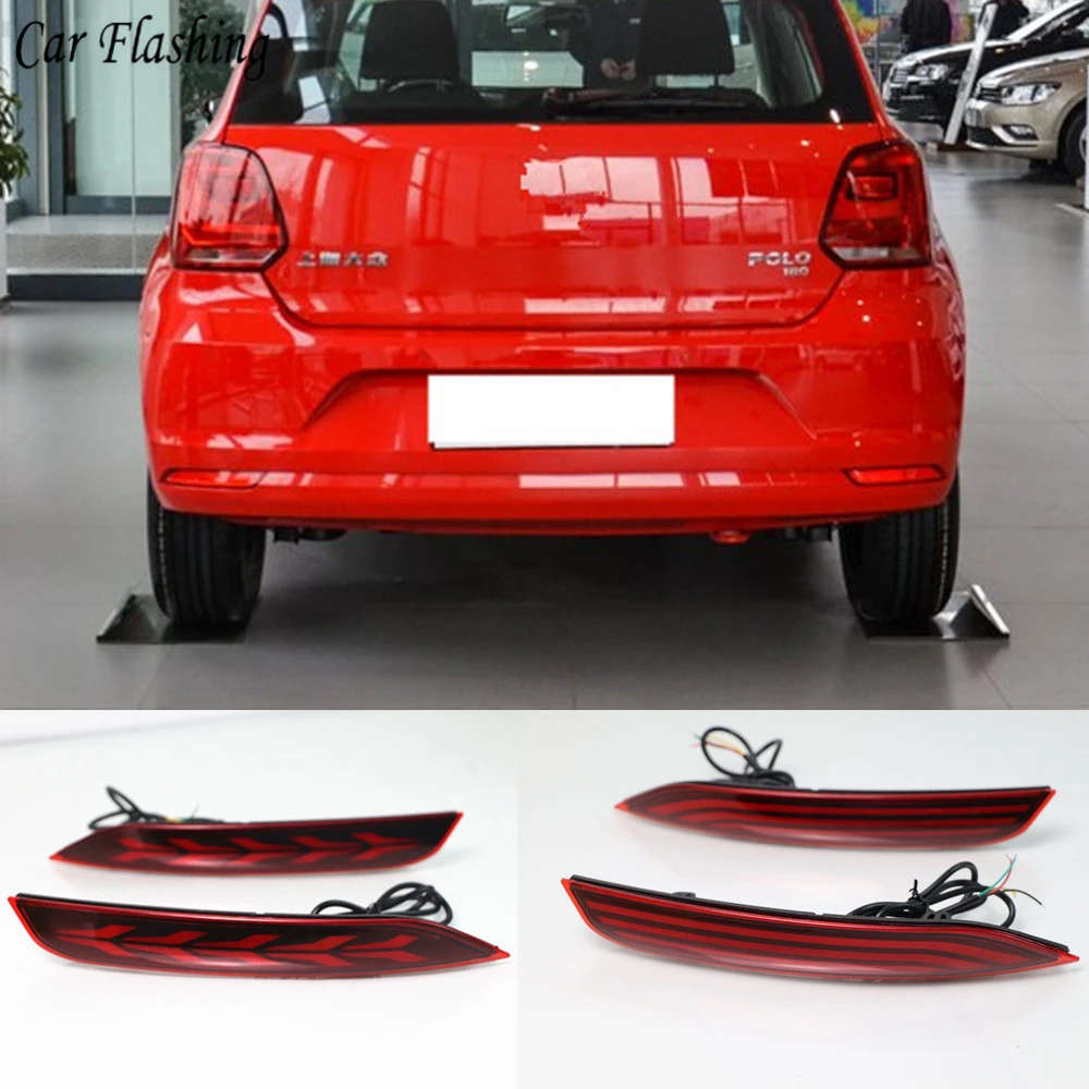 2 предмета в комплекте для Volkswagen Vw Polo 2014 2015 2016 2017 2018 Светодиодный отражатель