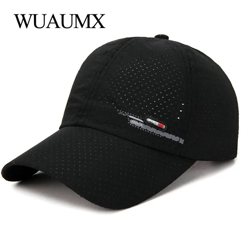 Men Women Summer Snapback Quick Dry Mesh Baseball Cap Sun Hat Bone Breathable Hats