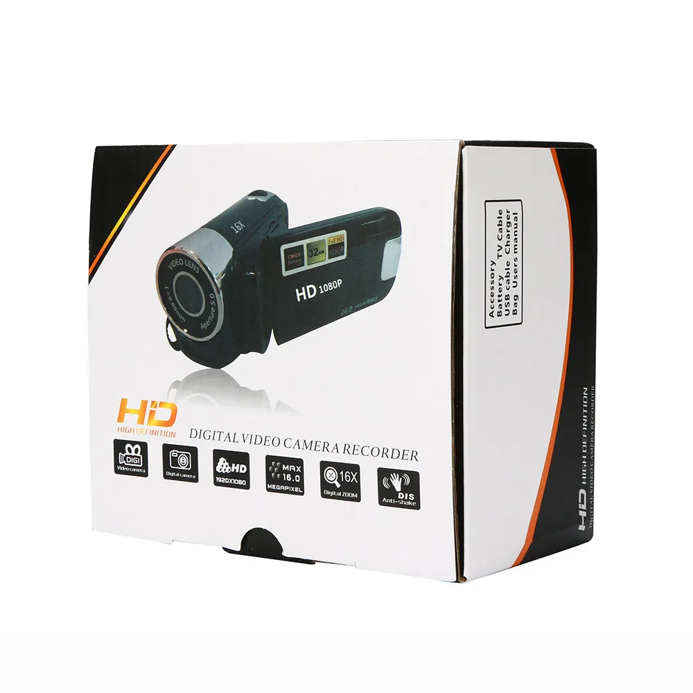 HD Цифровая камера видеокамера HD ручная цифровая камера 16X цифровой зум AU.14