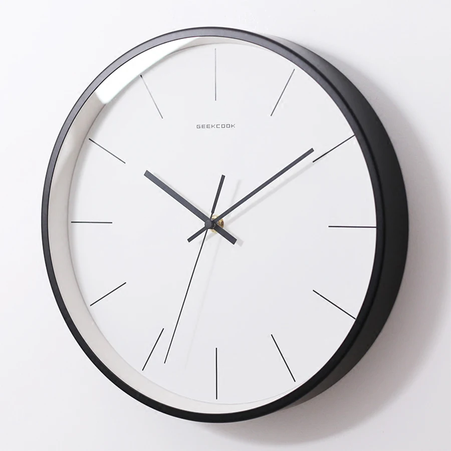 Cute Children Glass Wall Clock Art Craft Silent Wall Watch Circular