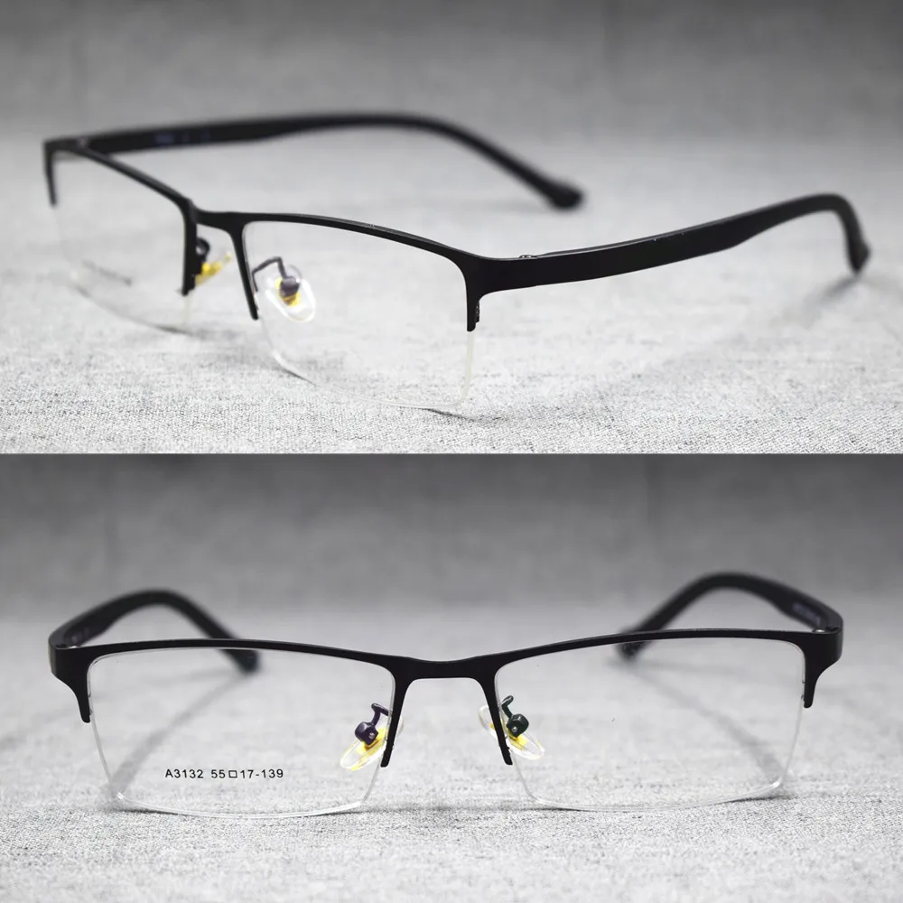 Легкие металлические Полуободковые мужские оправы для очков TR90 Rx able Glasses