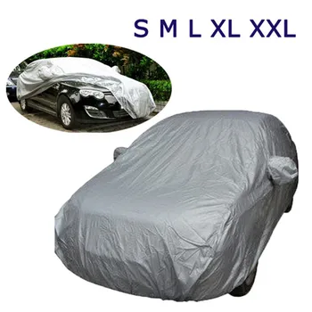 

Universal Car Covers Size Outdoor Auto Case Full Car Cover Waterproof Windproof Sun UV Snow Dust Resistant Protection Cove