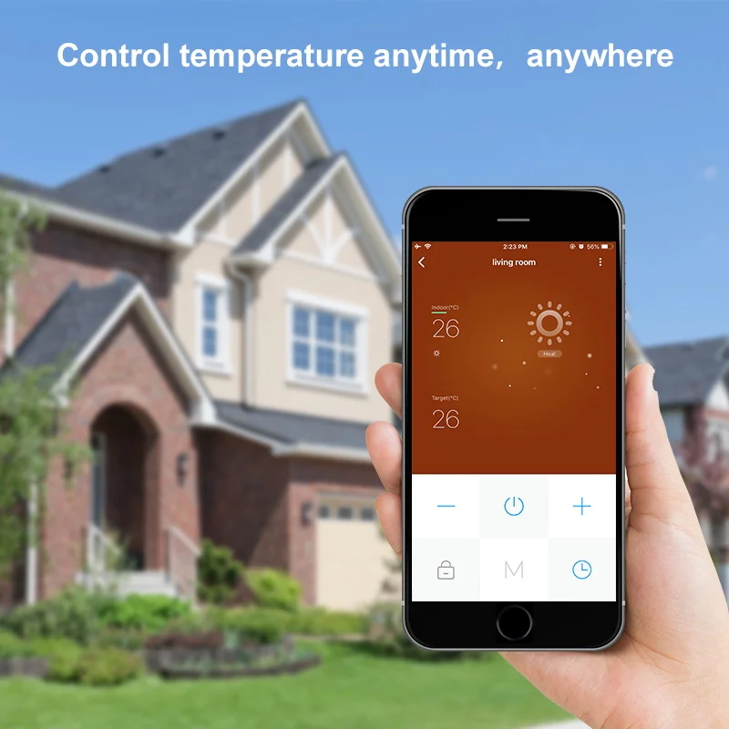 WIFI Thermostat Smart Thermostat Gas Boiler/Watre/Electric Floor Heat WIFI Controlled Thermostat Voice 16A/3A LED