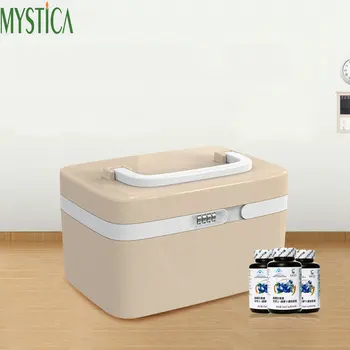 

Family Password First Aid Kit Portable Medicine Emergency Storage Box Plastic Travel Medical Boxes Drug Gathering Organizer Case
