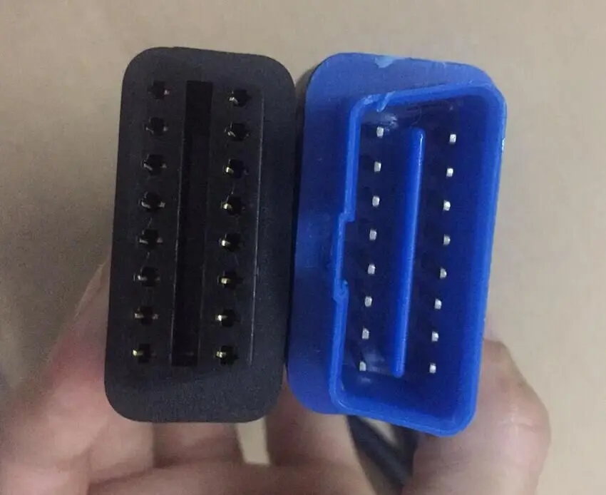 16pin obd2 разъем 16 pin Удлинительный кабель 1 2 м OBDII автоматический диагностического
