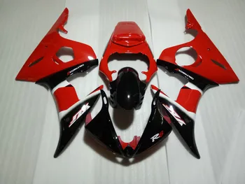 

7gifts!!Motorcycle Fairing kit for YAMAHA YZFR6 03 04 05 YZF R6 2003 2004 2005 YZF600 yzfr6 Red black Fairings Set YQ55