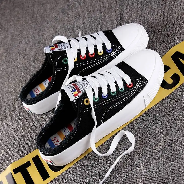 

Semi-draft Women's Canvas Shoes Without Heel Flat 2018 New Summer Wild Lazy One Pedal