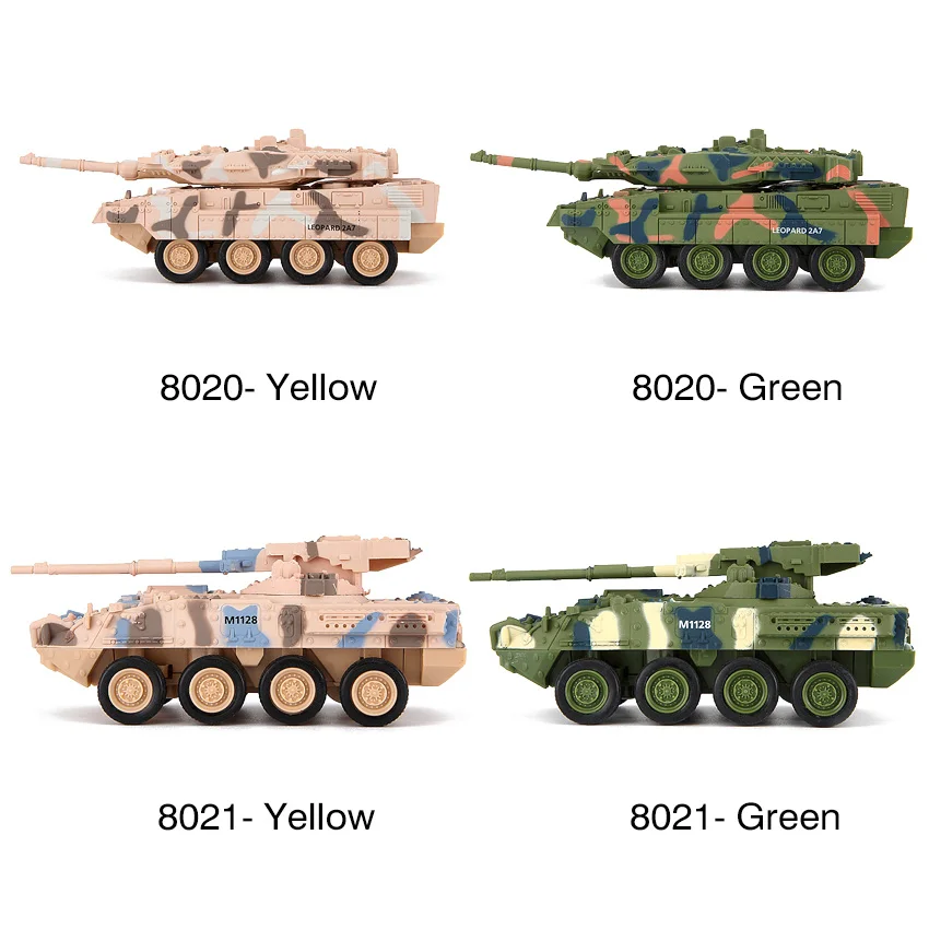 

8020/8021 Mini 4CH Remote Control Battle Tank Car RC Military Model Mini Tiger Battle Tank Toy Best Christmas Gift for Kids