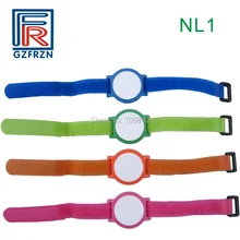 500 шт HF 13,56 MHz Регулируемый RFID нейлоновый браслет с чипом S50 F08 ISO14443A для NFC контроля доступа VIP