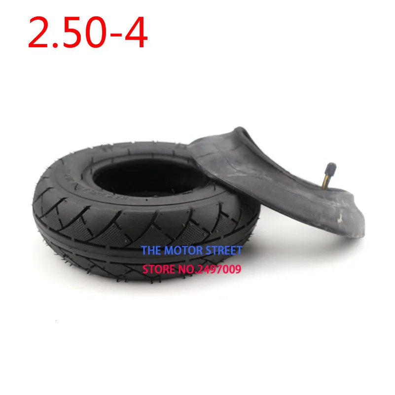 

good quality 2.50-4 Tire + Inner TUBE 60/100-4 tyre out tire For Gas & Electric Scooter Bike metal valve TR87 Scooter wheelchair