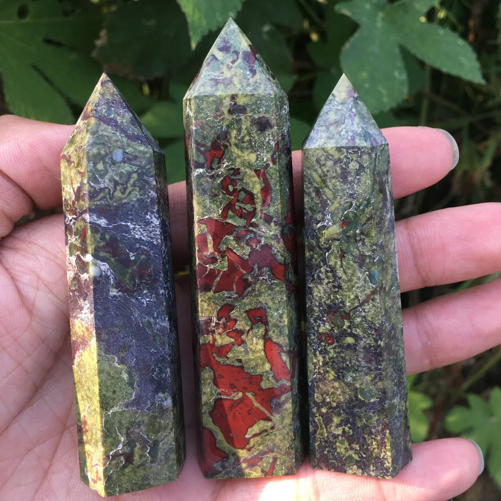 Natural Dragon Blood Jasper Obelisk Crystal Healing Point Tower Crystal Wand Home Decor 60 90g Stones Aliexpress