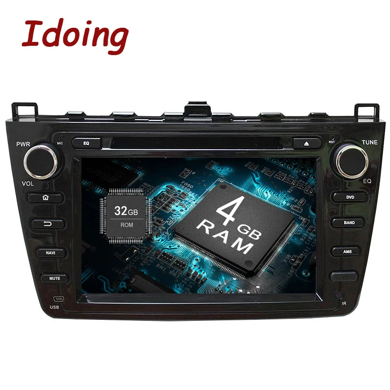 

Idoing 2Din Car Android8.0 Radio DVD Multimedia Player Fit Mazda 6 GPS Navigation 4G+32G Octa Core 1080P Bluetooth TV OBD2 wifi