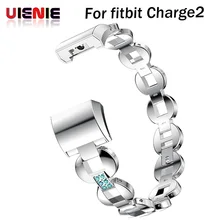 Ремешок для часов FitBit Charge 2, сменный металлический браслет регулируемый для Charge 2 полосы со стразами