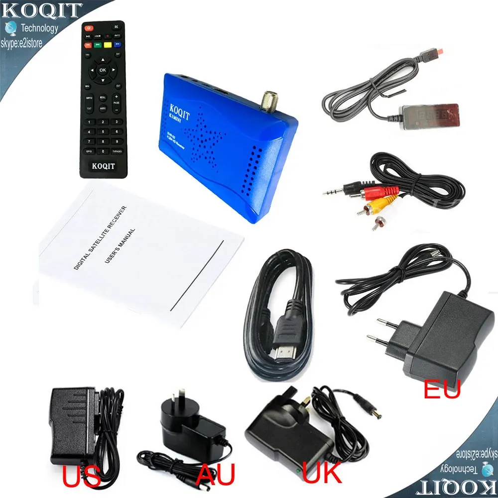 Koqit DVB-S2-цифра спутниковый телевизионный ресивер DVB-S2 T2-MI тюнер DVB S2 Finder цифровой ТВ коробка Wi-Fi Youtube афера Клайн декодер Авто Biss Key бу - Цвет: Without USB Wifi