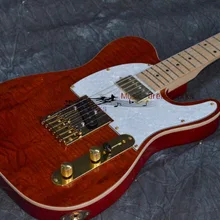 Китай OEM firehawk магазин Гитары T Электрогитары клен, тигриным принтом кленового дерева цвет