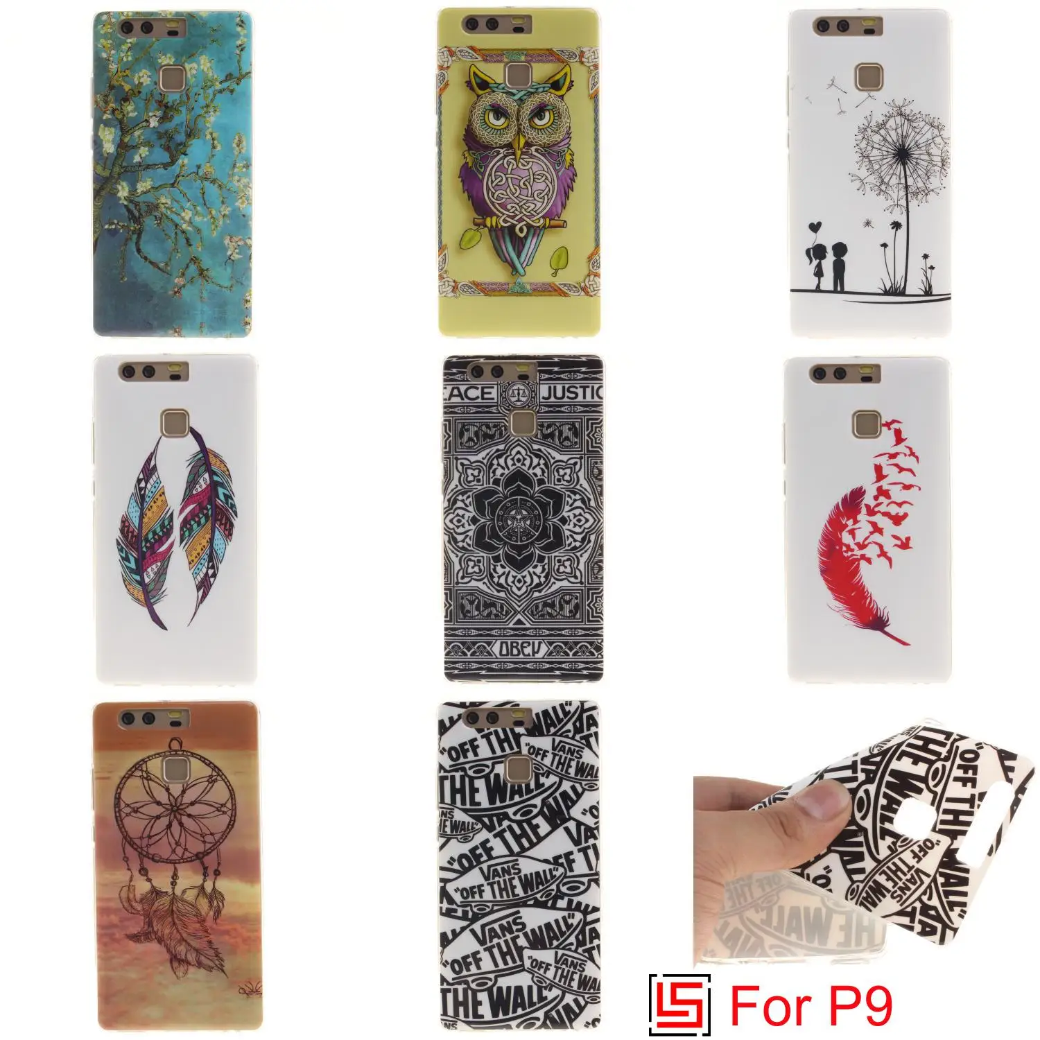 Ultra Thin TPU Silicone Soft Phone Mobile Cell Case kryty Cover For Huawei hauwei P9 P 9 EVA-L09 EVA-L19 Sex Girl Tree Lion |