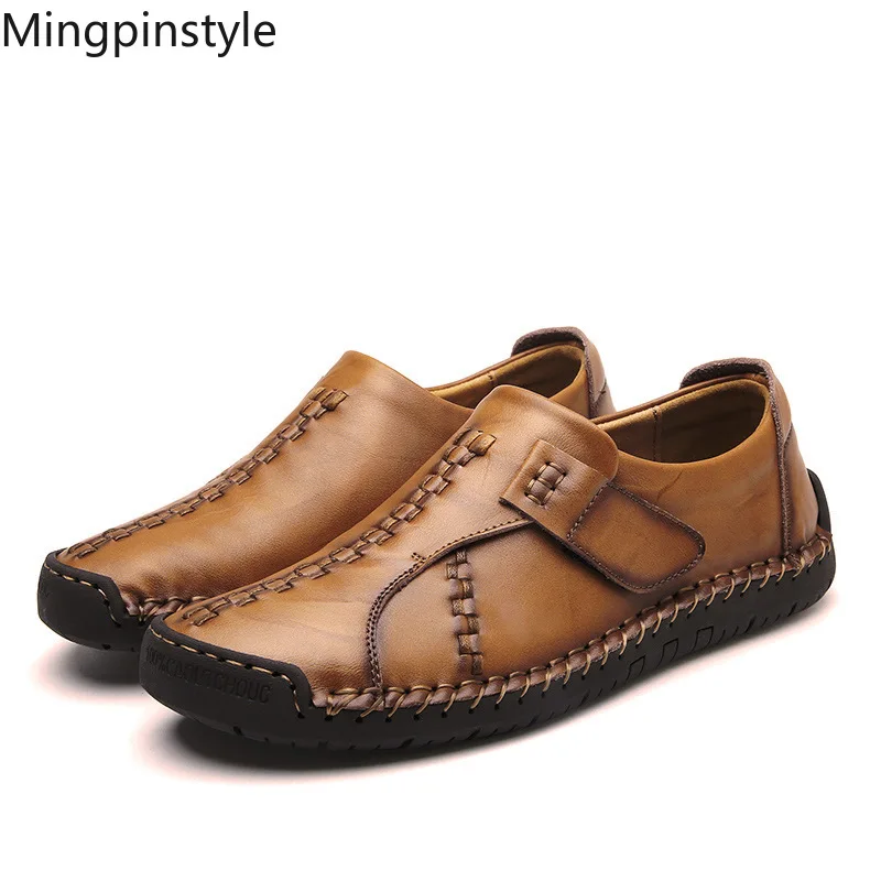 

2018 Autumn New Men's Leathers Stores Breathable Non-slippery Slip-on Loafers Men Shoes