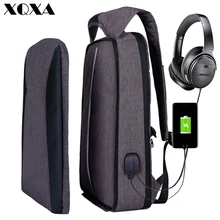 XQXA 17," тонкий рюкзак для ноутбука женские/мужские деловые сумки с usb зарядным портом водостойкий школьный рюкзак для колледжа рюкзаки
