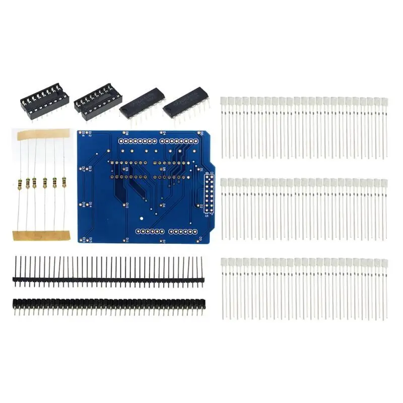4X4X4 синий светодиодный светильник Набор кубиков 3D DIY электронный набор для arduino