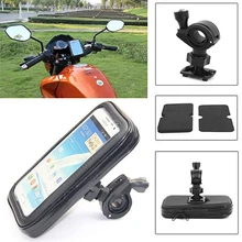 Waterproof Bicycle Motorcycle Handle Bar Bracket Holder Bag for iPhone 6 Plus