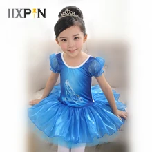 Iixpin костюм для балета, танцев; балетное платье-пачка для маленьких девочек синего цвета; обувь с украшением в виде кристаллов; принт балетное платье дети балерина костюм акробата, разрешенная акция