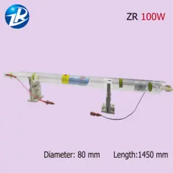 Комплект из 1 шт. 100 Вт лазерная трубка 1450 мм длина и Co2 лазерный источник питания ZuRong