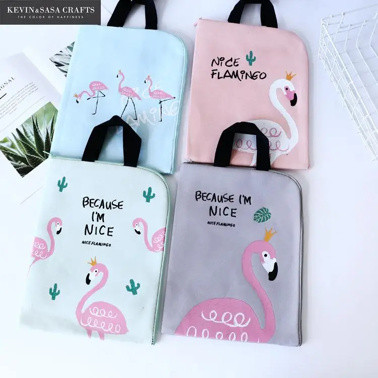 

Fabric File Folder Document Bag 1Pc Sell Portfolio Stationery Document Folder 32*25cm Office File Folders Kawaii School Supplier