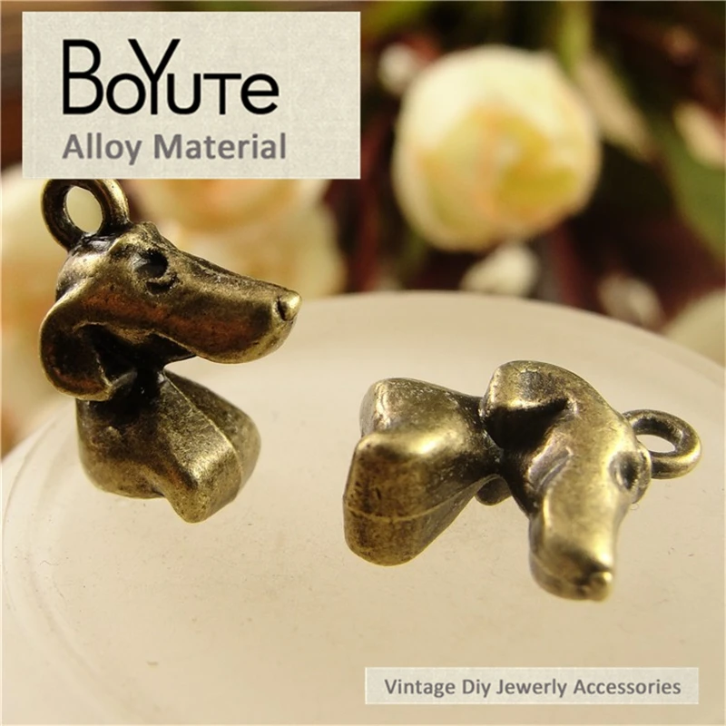 BoYuTe (50 Pieces/Lot) 12*14MM Antique Bronze Plated Zinc Alloy Small