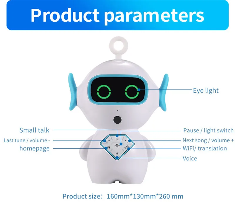 Interpad английская версия умный робот умный Дети Раннее Образование роботы игрушки с AI голос музыка История Wi Fi подключения